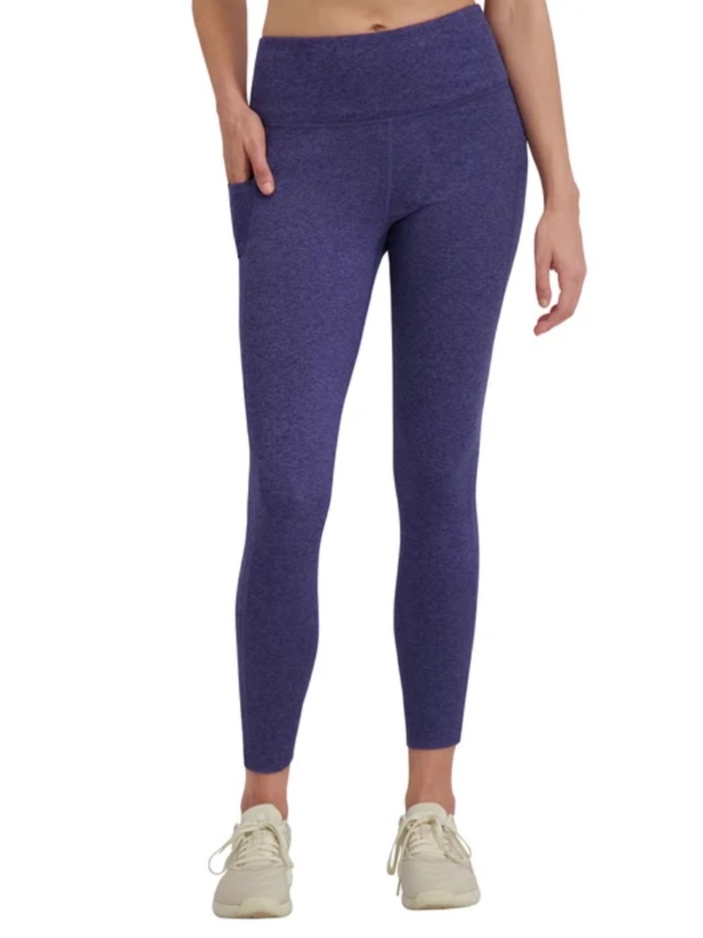 Gaiam High Rise Petal Legging Deep Cobalt Heather Size XL - Picture 2 of 16